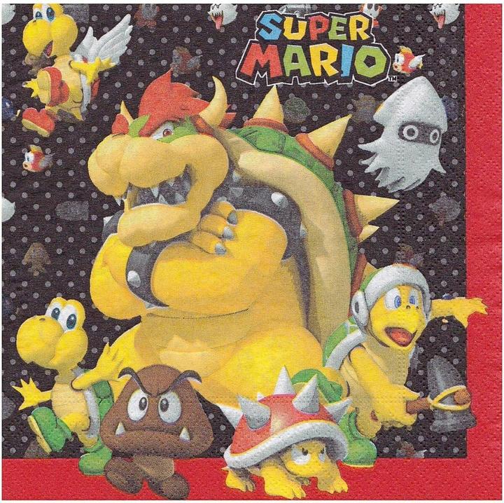 Image du produit Amscan 20 Servietten Super Mario (20 x, 33 x 33 cm)