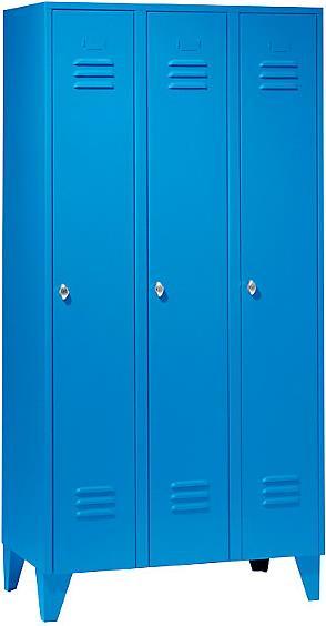 Actual product image Wolf Steel locker with cleated feet, compartments cabinet height (90 cm, 185 cm)