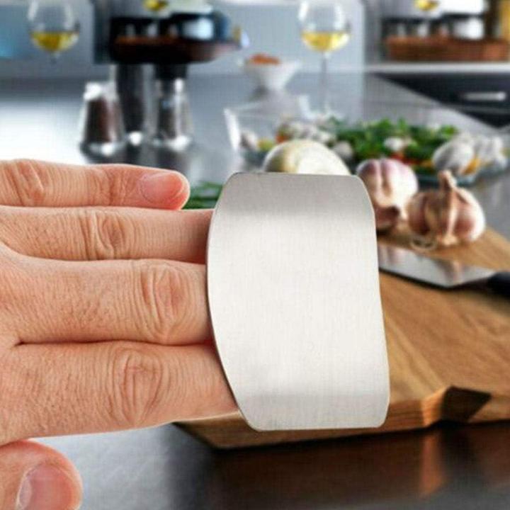 Immagine prodotto ASMI Protezione per le dita degli utensili da cucina in acciaio inox Due