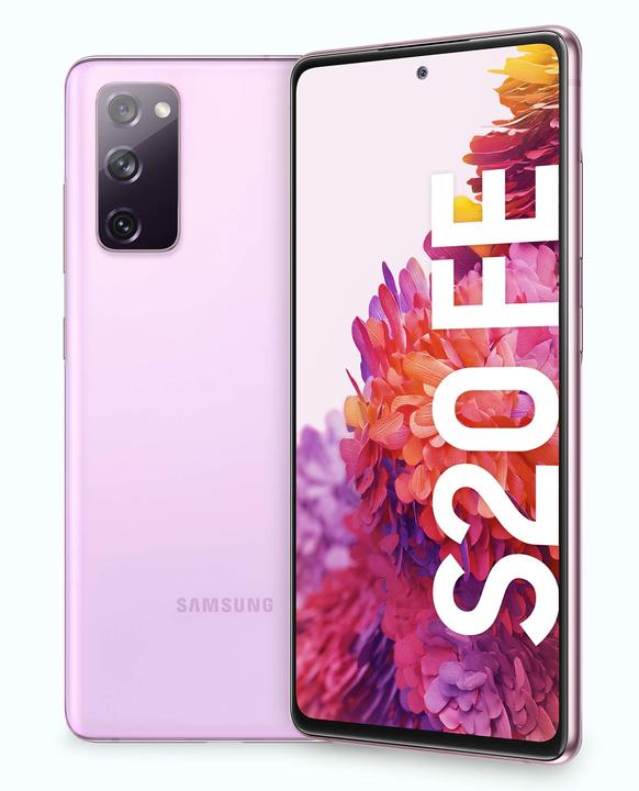 Produktbild Samsung Galaxy S20 FE EU (128 GB, Cloud Lavender, 6.50", Dual SIM, 12 Mpx, 4G)