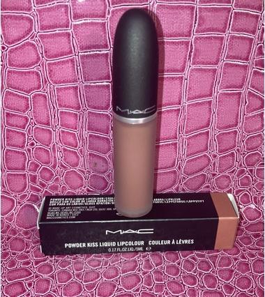 Actual product image MAC Cosmetics Powder Kiss Liquid Lipcolour (996 Date-Maker)