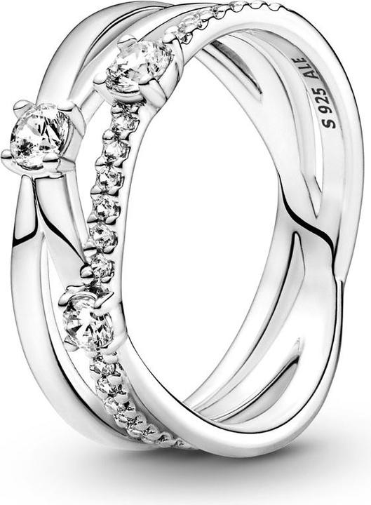Produktbild Pandora Funkelnder Dreifach Ring (60, 925 Silber)