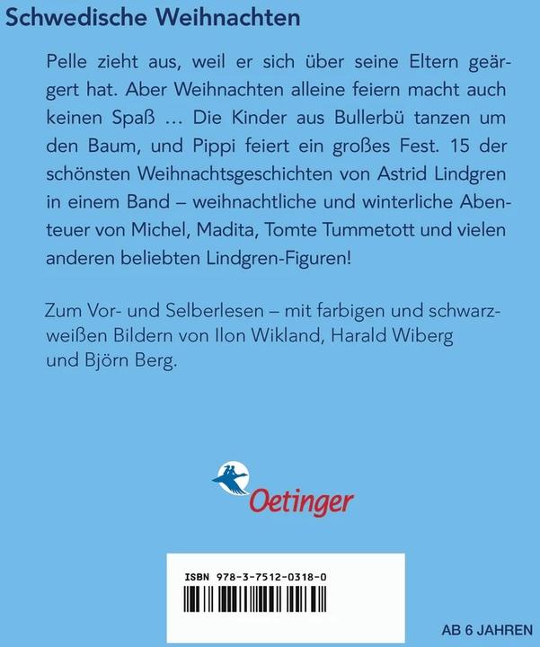 Actual product image Pelle zieht aus und andere Weihnachtsgeschichten (German, Astrid Lindgren, Ilon Wikland, Anna-Liese Kornitzky, Senta Kapoun, Silke von Hacht, 2022)