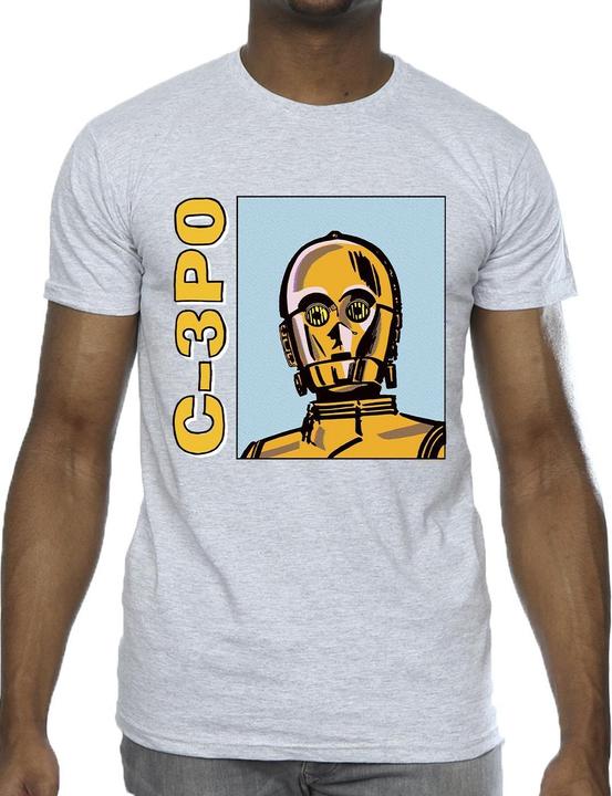 Immagine prodotto Star Wars C3PO Line Art Maglietta Uomo (XL)