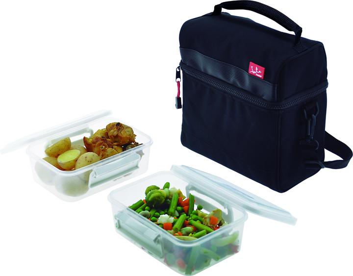 Produktbild Jata Kuehltasche mit Tragegriff und Schultergurt inkl. 2 Frischhalteboxen (gesamt 2200 ml) (2.20 l)