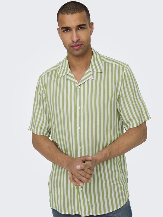 Image du produit Only & Sons Chemise rayée à manches courtes (M)