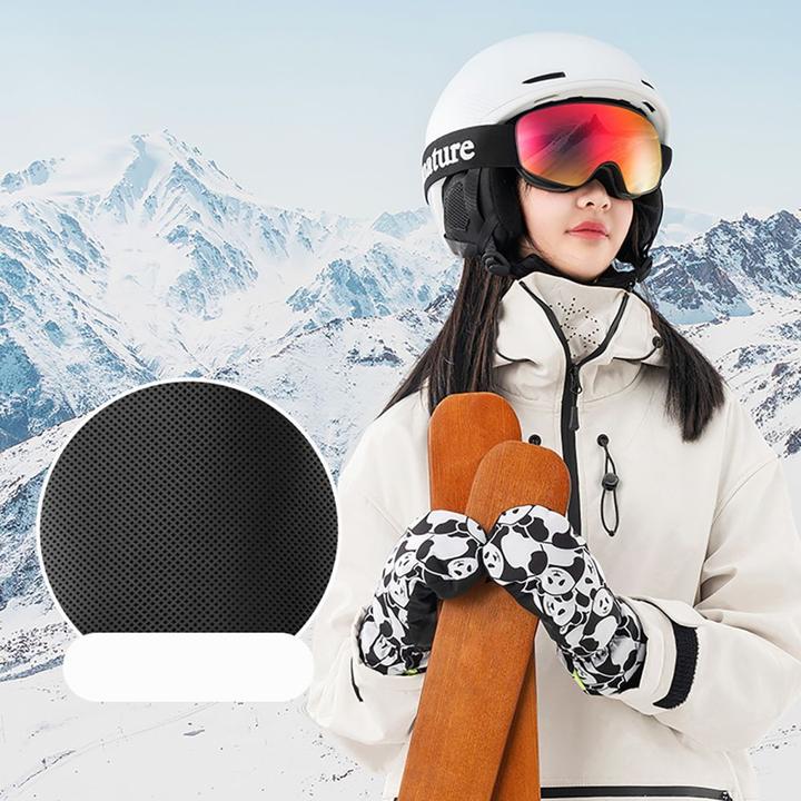 Produktbild Qunature The others Panda Heat Transfer Ski Gloves Kids Size S - Black/White (S)