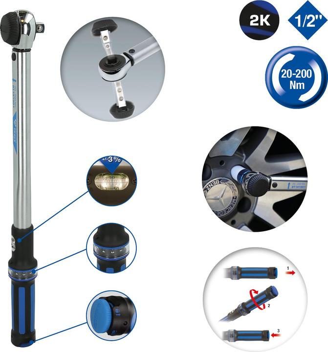 Image du produit Brilliant Tools BT141901 (1/2", 20 Nm, 200 Nm)