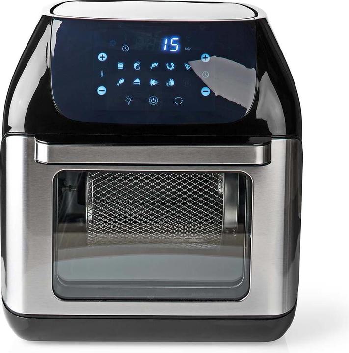 Actual product image Nedis Hot Air Fryer 12 l Timer: 60 min Digital Black (EU plug)
