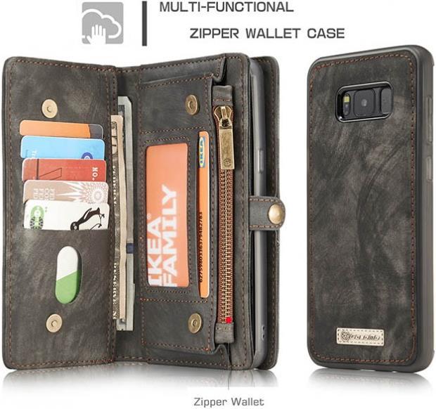 Image du produit Caseme Portefeuille en cuir avec pochette plastique (Samsung Galaxy S8+)