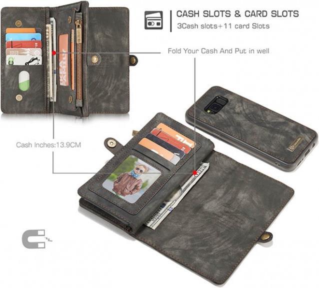 Image du produit Caseme Portefeuille en cuir avec pochette plastique (Samsung Galaxy S8+)