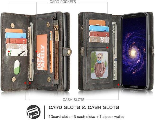 Image du produit Caseme Portefeuille en cuir avec pochette plastique (Samsung Galaxy S8+)