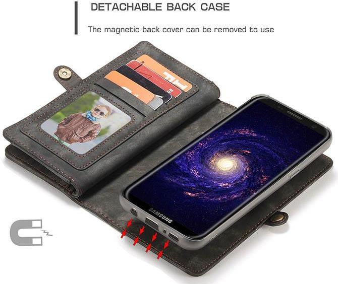 Image du produit Caseme Portefeuille en cuir avec pochette plastique (Samsung Galaxy S8+)