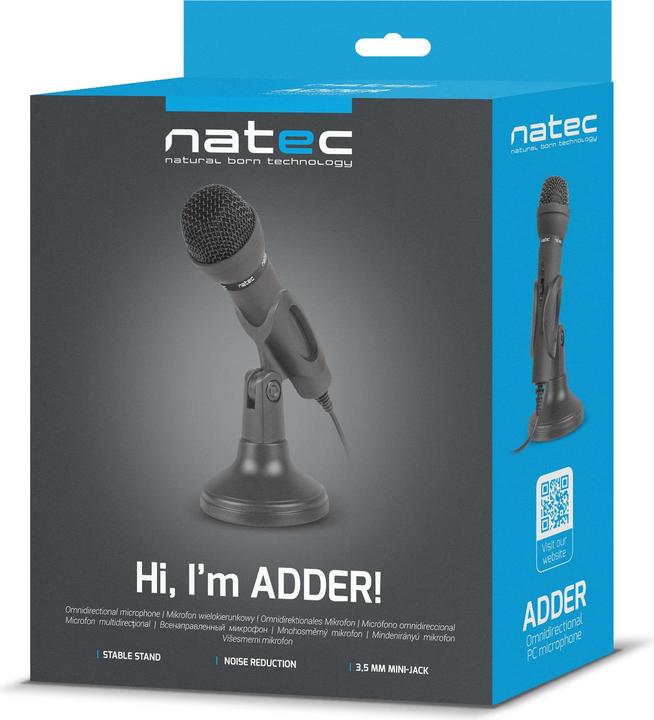 Image du produit Natec ADDER Microphone de conférence