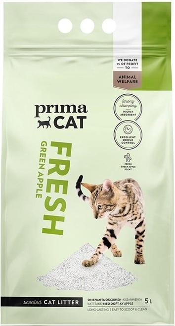 Immagine prodotto Prima Lettiera Per Gatti Primacat Fresh Apple 5 Litri (Profumato, 4 kg)
