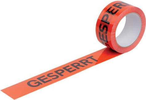 Actual product image Wihedü Warning tape 50mmx66m orange/black (50 mm)