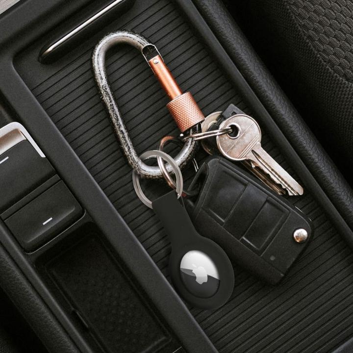 Produktbild Holmes Smart device OEM SILICONE Halter für AIRTAG / FORCELL F-TAG schwarz