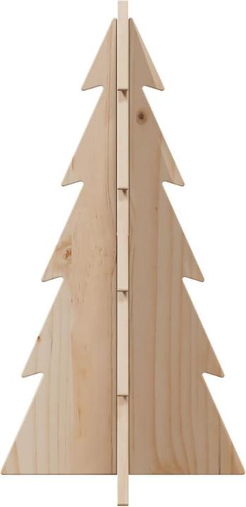 Produktbild VidaXL Weihnachtsbaum Holz Tannenbaum Deko Holzbaum 59,5cm Massivholz Kiefer