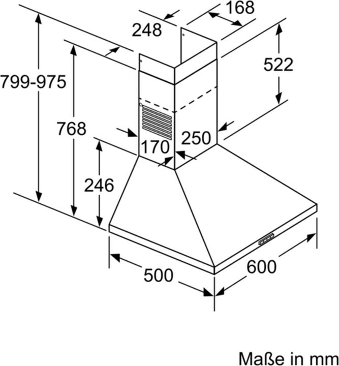 Image du produit Bosch Hausgeräte DWP64BC50 (Hotte de plafond)
