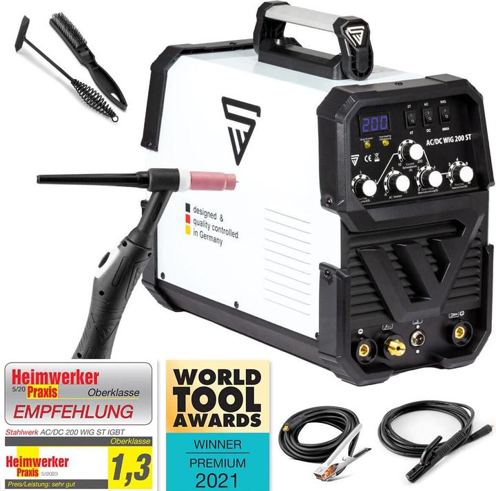 Actual product image Stahlwerk Combination welder AC/DC TIG 200 ST IGBT 200 amps