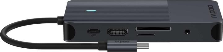 Productafbeelding Rapoo USB-C multipoortadapter 10-in (USB-C, 1 Havens)