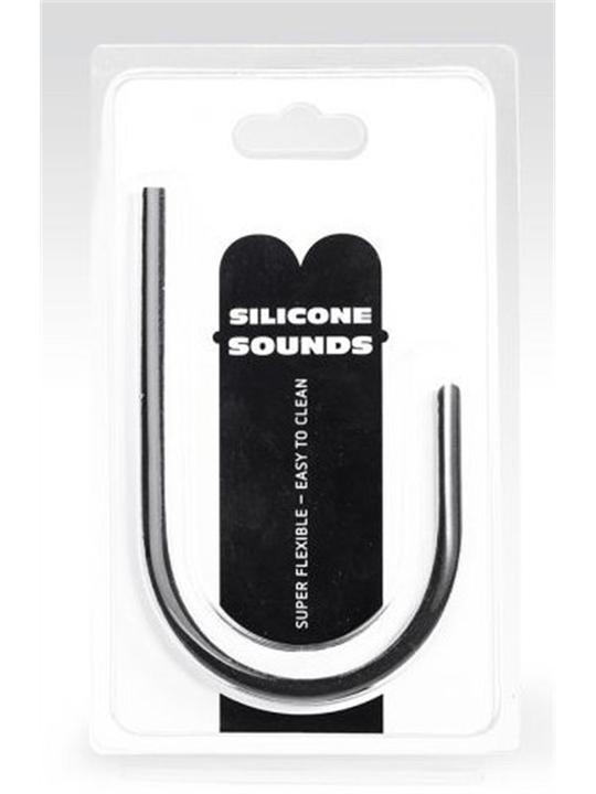 Actual product image All Black 6mm Silicone Urethral Probe