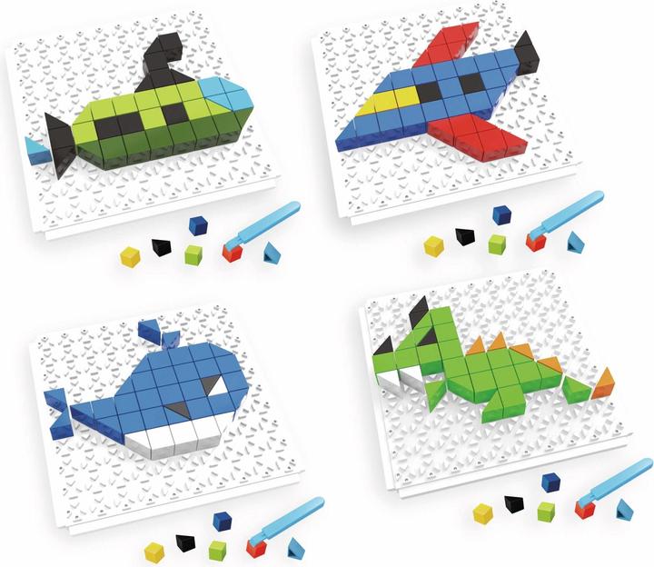 Produktbild Eddy Toys Bauklötze-Puzzle-Set, Wal, 4 in 1, 59-teilig.