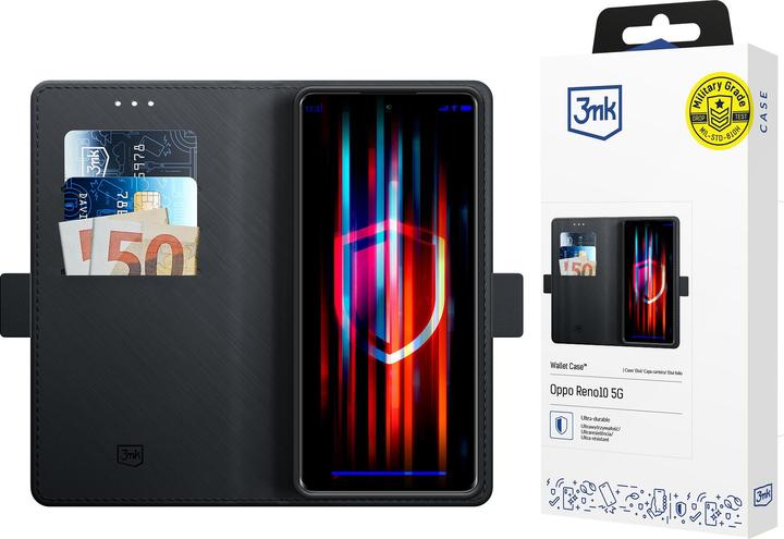 Image du produit 3MK Etui portefeuille Oppo Reno10 5G czarny/black (OPPO Reno 10)