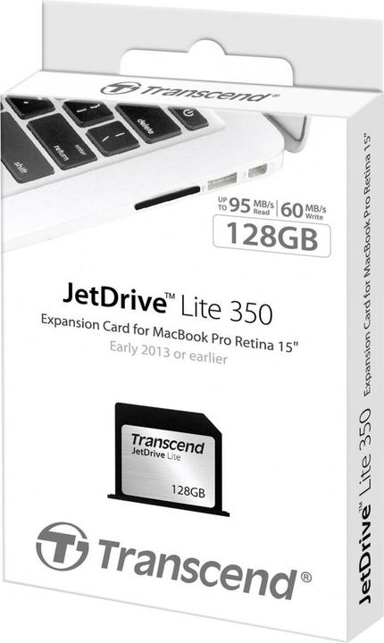 Produktbild Transcend JetDrive Lite 350 128G MacBook Pro 15 Retina (128 GB, SDXC, U1)