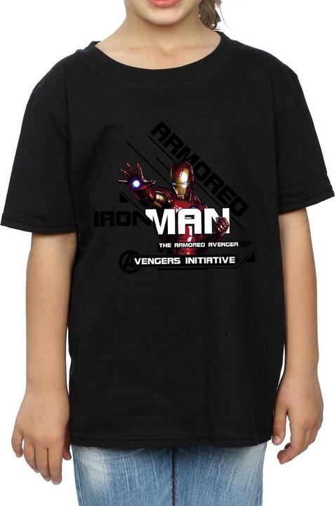 Image du produit - T-shirt IRON MAN ARMORED AVENGER - Fille (152, 158)