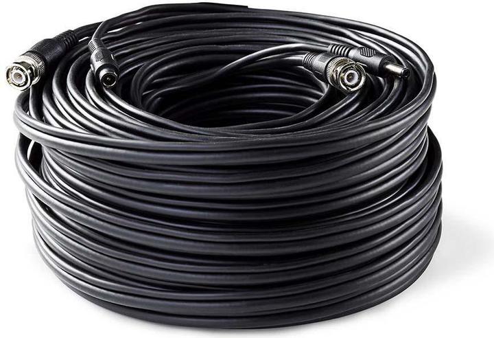 Image du produit Nedis Câble de sécurité CCTV | BNC / DC | 30.0 m | rond | PVC | Noir | Emballage carton (Câble d'antenne)
