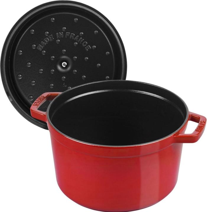 Immagine prodotto Staub La Cocotte Cocotte alta, 24 cm, rosso ciliegia (24 cm, Pirofila + casseruola, Ghisa)