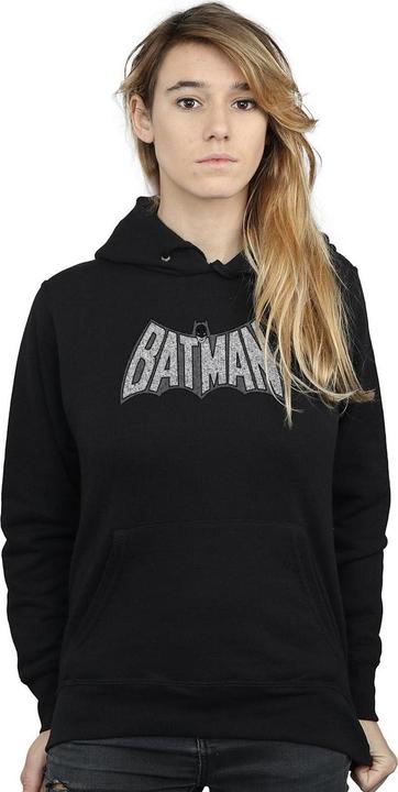 Image du produit - Sweat à capuche BATMAN RETRO CRACKLE LOGO - Femme (L)