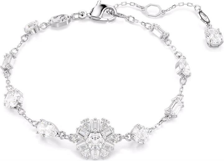 Actual product image Swarovski Idyllia bracelet various cuts snowflake white (19.50 cm, Swarovski Metal)