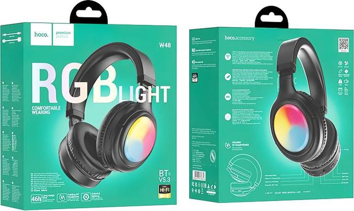 Actual product image Hoco W48 Focus, Schwarz