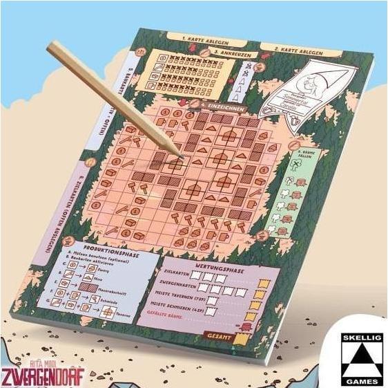 Actual product image Skellig Games Kennerspiel Dwarf Village (German)