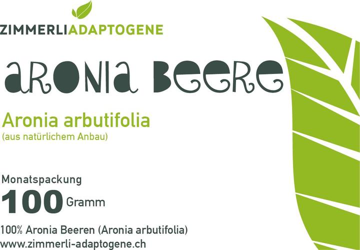 Produktbild Zimmerli Adaptogene Aronia Beeren (BIO) (1 Stück, Pulver, 100 g)