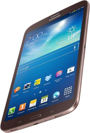 Produktbild Samsung Galaxy Tab 3 8.0 SM-T315 - WiFi (4G, 8", 16 GB, Brown, Gold)