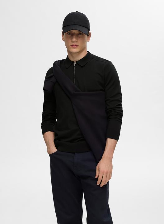 Produktbild Selected Homme Strick Langarm-Poloshirt (XXL)