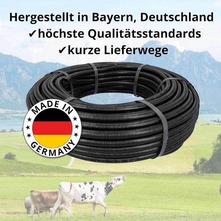 Actual product image Kalitec 50 metres of corrugated conduit, slotted NW 17 I corrugated conduit, open I marten protection (5000 cm)