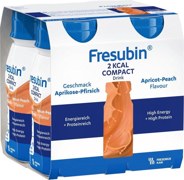 Fresubin 2 kcal Compact Drink Aprikose-Pfirsich 4 x 125 ml (Aprikose, Pfirsich, 4 x)