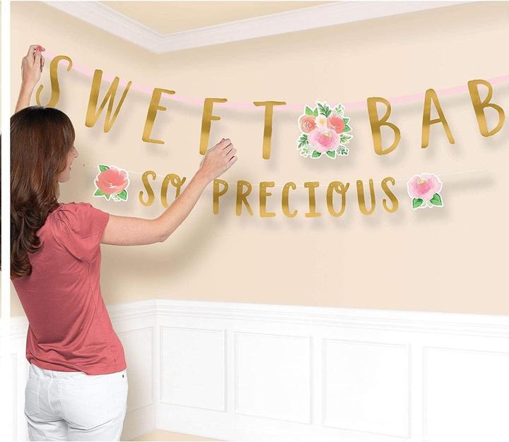 Immagine prodotto Amscan Floreale Doccia per Bambini Banner Misura Confezione 2