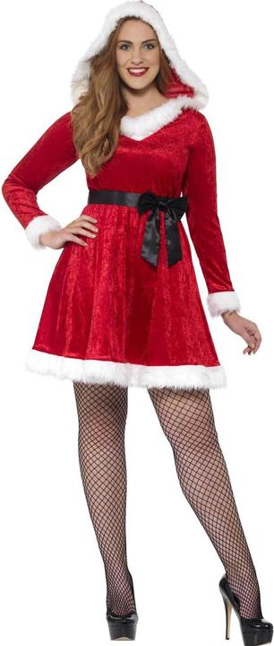 Actual product image Smiffys Womens/Ladies Miss Santa Curved Costume Set (XXL)
