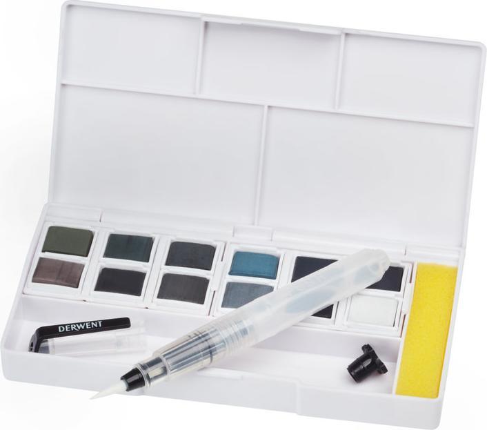 Actual product image Derwent Tinted charcoal colours