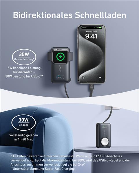 Produktbild Anker MagGo (10000 mAh, 35 W, 35 Wh)