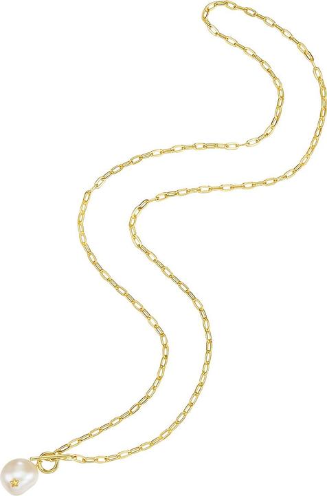 Image du produit Glanzstücke München Femme argent sterling perle d'eau douce de culture or jaune 45,0 cm - 28423 (Argent Sterling, 45 cm)