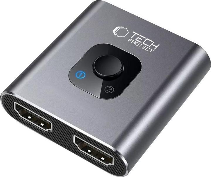 Produktbild Tech-Protect HB07 HUB Adapter 2in1 HDMI 4K 60HZ - gray (HDMI, 4.70 cm)