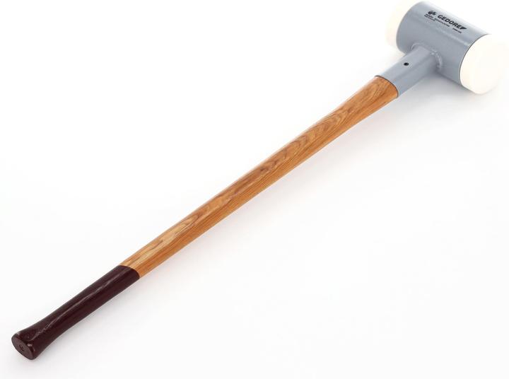 Actual product image Gedore Recoilless soft-face hammer, Ø 100 mm, hickory handle, replaceable polyamide heads (6935 g)