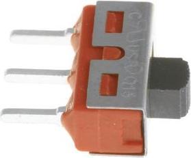 Actual product image Rs Pro Slide switch Latching, 1-pole changeover contact PCB mounting 5 A at 28 V dc, THT
