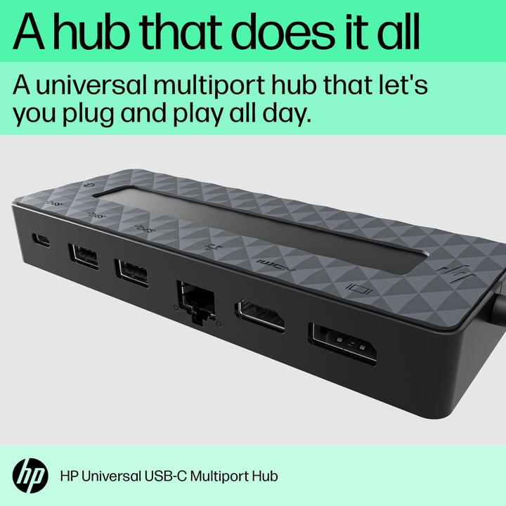 Actual product image HP Universal Multiport (USB-C, 3 Ports)